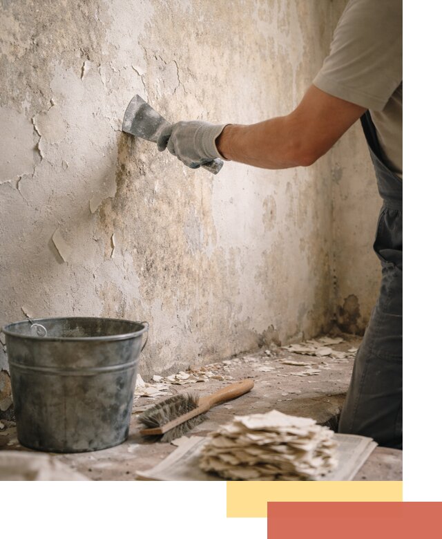 Удаление старой краски со стен в Краснокаменске качественно и быстро