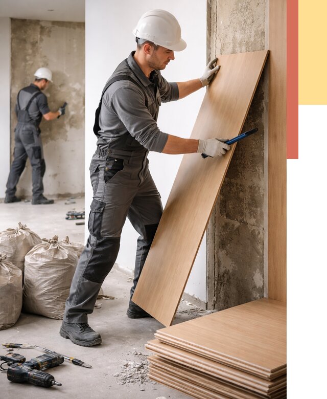 Демонтаж стеновых панелей в Краснокаменске от 3577 руб. за м² быстро и недорого | ОТДЕЛОЧНИК-Ксн