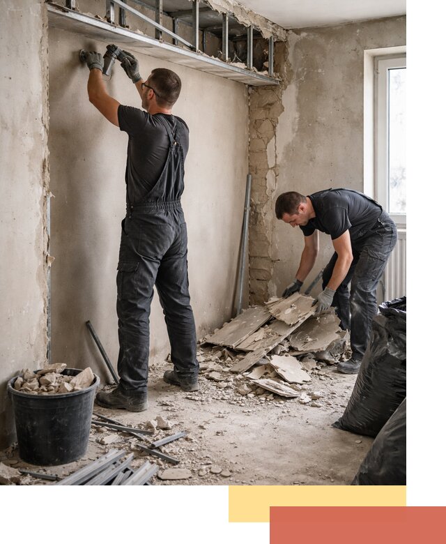 Демонтаж короба из гипсокартона в Краснокаменске быстро и аккуратно