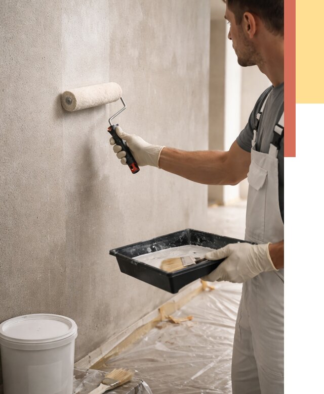 Грунтовка стен в Краснокаменске от 2249 руб. м2 — быстро, недорого, с материалом | ОТДЕЛОЧНИК-Ксн