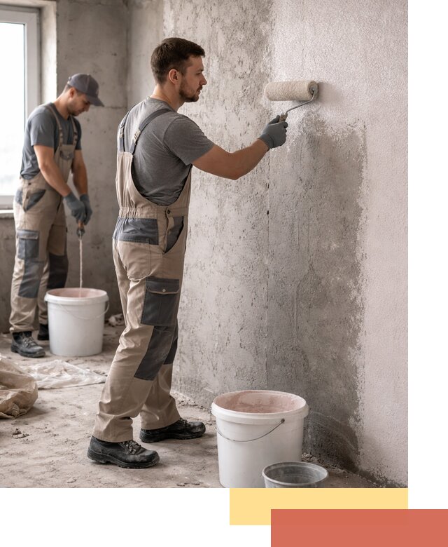 Нанесение бетоноконтакта на стены в Краснокаменске для последующей отделки