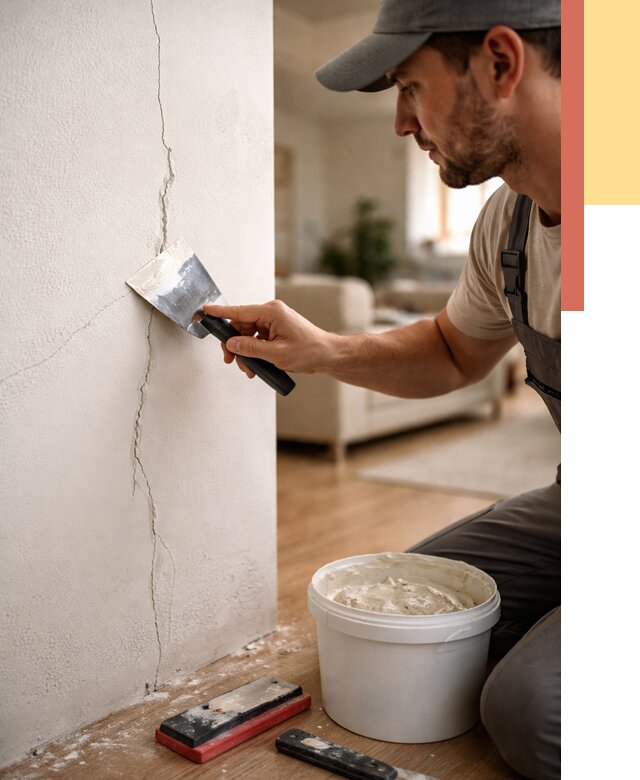 Заделка трещин и сколов в Краснокаменске от 2504 руб. — быстро и недорого | ОТДЕЛОЧНИК-Ксн