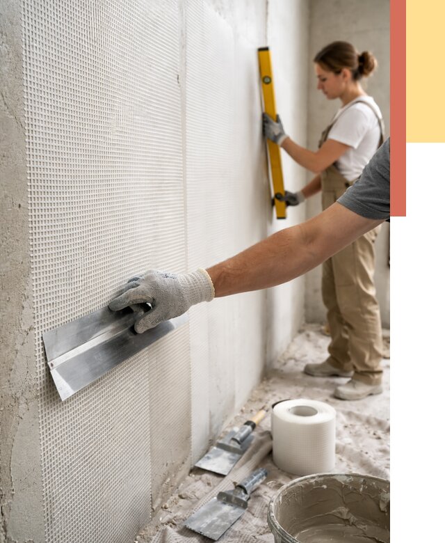 Армирование стен стеклосеткой в Краснокаменске от 3271 руб. под ключ | ОТДЕЛОЧНИК-Ксн