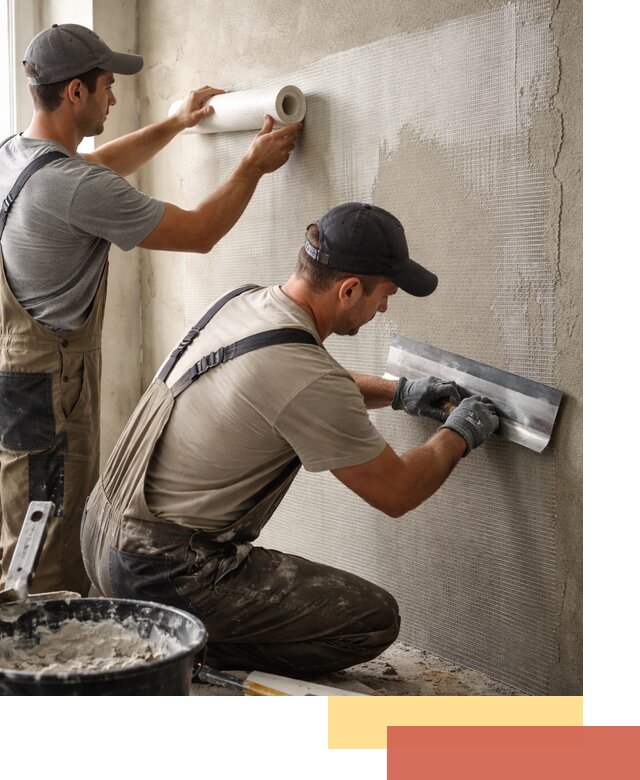 Армирование стен стеклосеткой в Краснокаменске для прочной отделки