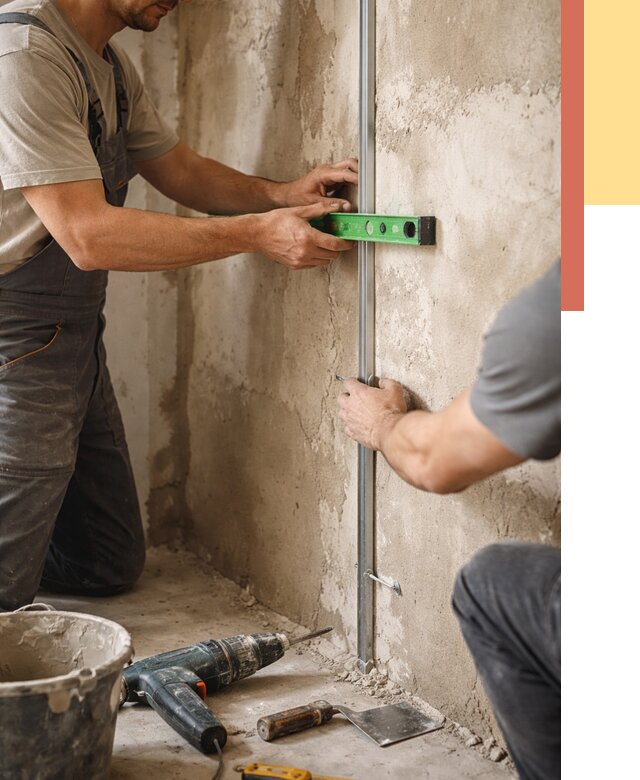 Установка штукатурных маяков в Краснокаменске от 7155 руб. — быстро и недорого | ОТДЕЛОЧНИК-Ксн