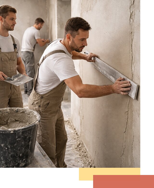 Штукатурка стен без маяков в Краснокаменске быстро и качественно