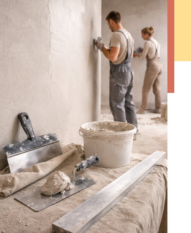 Штукатурка стен гипсовая в Краснокаменске от 4599 руб/м2 — быстро и недорого | ОТДЕЛОЧНИК-Ксн