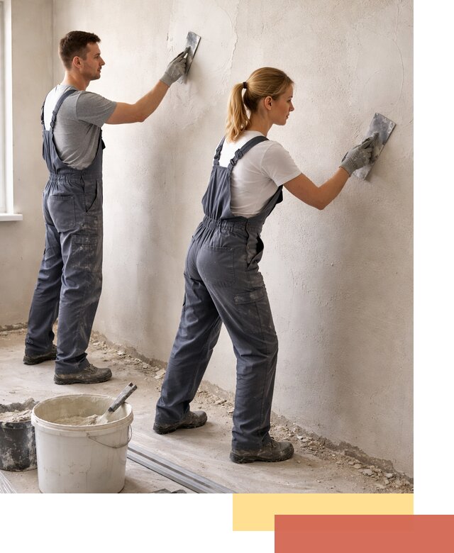 Штукатурка стен под обои в Краснокаменске профессионально и быстро