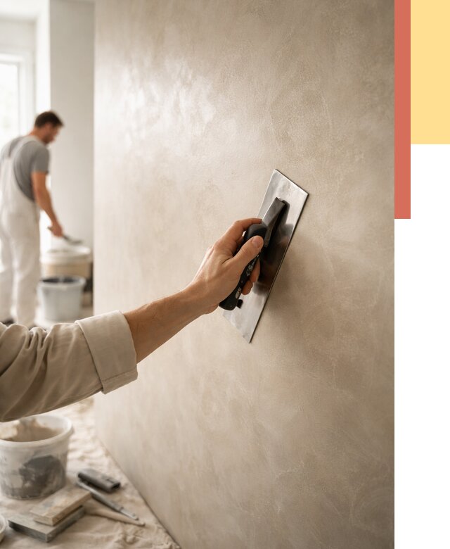 Венецианская штукатурка в Краснокаменске от 3577 руб/м² — нанесение стен под ключ | ОТДЕЛОЧНИК-Ксн