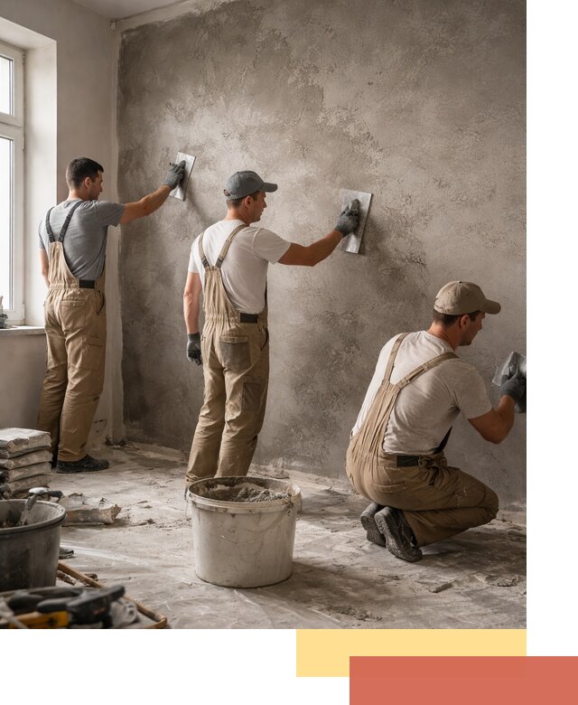 Декоративная штукатурка под бетон в Краснокаменске для стен и потолков