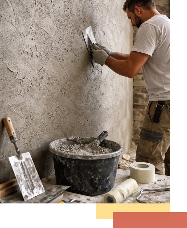 Декоративная штукатурка лофт в Краснокаменске — отделка стен и потолков