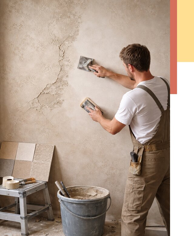 Ремонт декоративной штукатурки в Краснокаменске от 4599 руб. под ключ | ОТДЕЛОЧНИК-Ксн