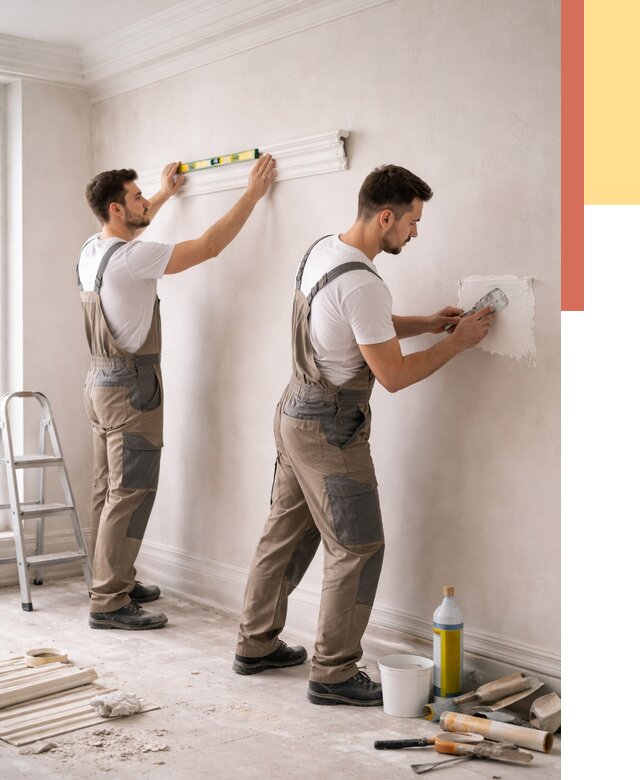 Монтаж лепнины на стены в Краснокаменске от 4599 руб. — недорого, быстро | ОТДЕЛОЧНИК-Ксн