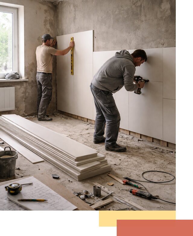 Монтаж ПВХ панелей на стены в Краснокаменске качественно и быстро