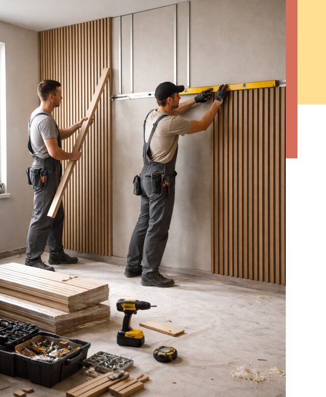 Монтаж реечных панелей на стены в Краснокаменске от 1227 руб. — быстро и недорого | ОТДЕЛОЧНИК-Ксн