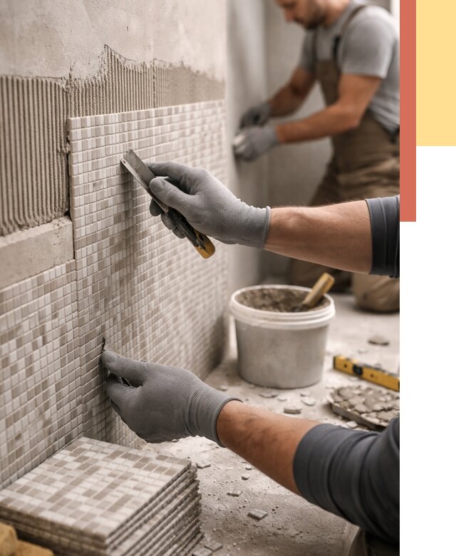 Облицовка стен мозаикой в Краснокаменске от 3271 руб/м2 — укладка мозаики на стены | ОТДЕЛОЧНИК-Ксн