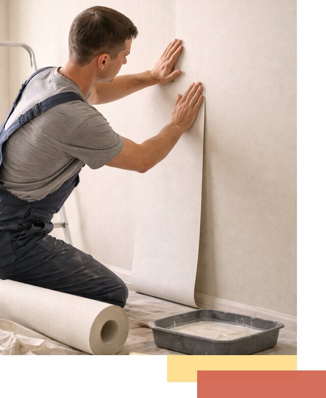 Поклейка флизелиновых обоев в Краснокаменске качественно и быстро