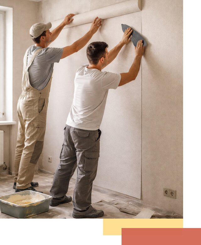 Поклейка виниловых обоев в Краснокаменске профессионально и качественно