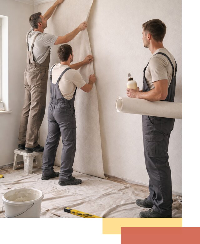 Оклейка стен обоями в Краснокаменске — качественно и профессионально