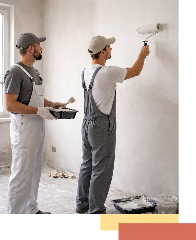 Покраска стен водоэмульсионной краской в Краснокаменске