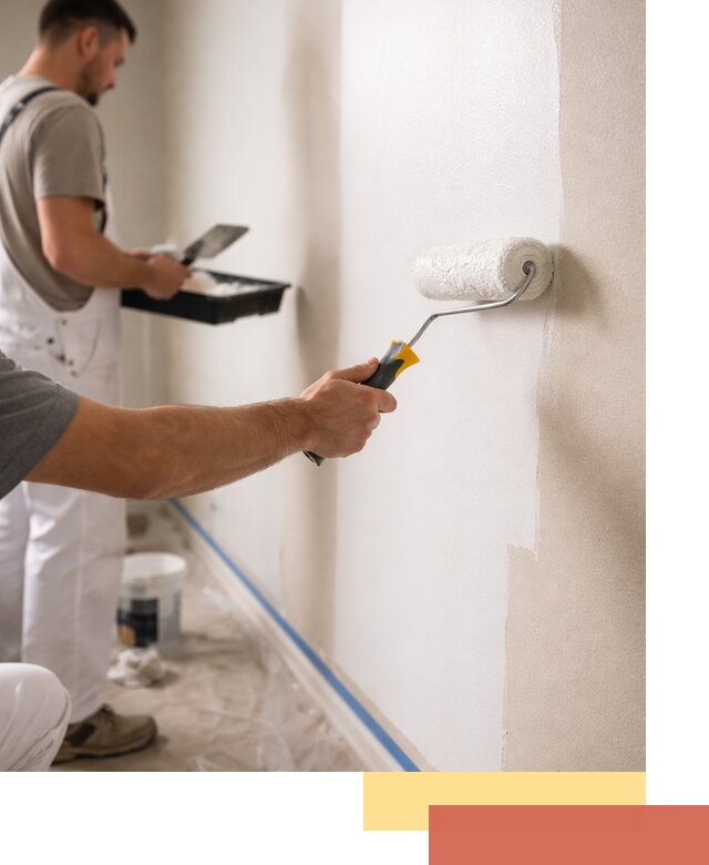 Покраска стен акриловой краской профессионально в Краснокаменске