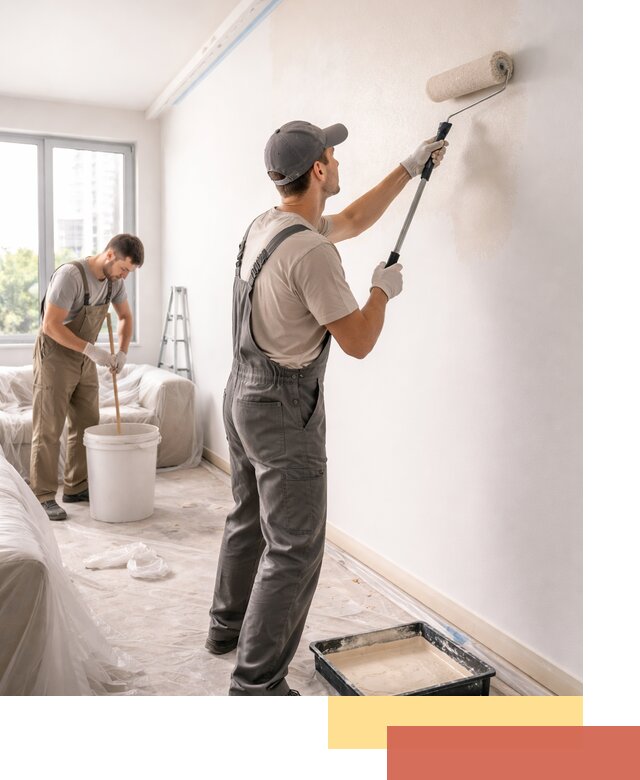 Покраска стен в офисе в Краснокаменске — быстрый и качественный ремонт