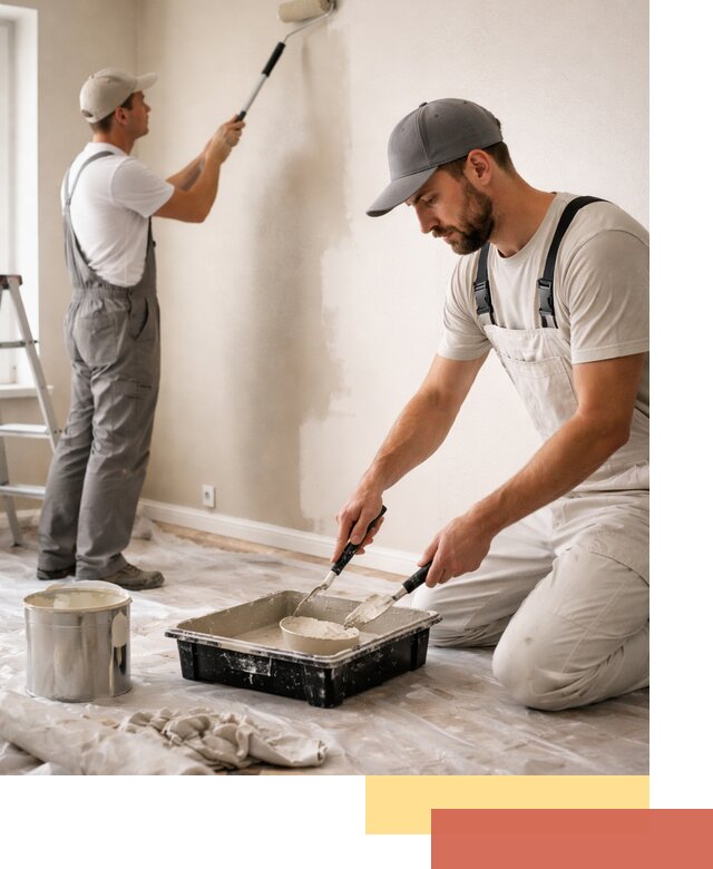 Покраска стен в квартире в Краснокаменске — профессионально и аккуратно