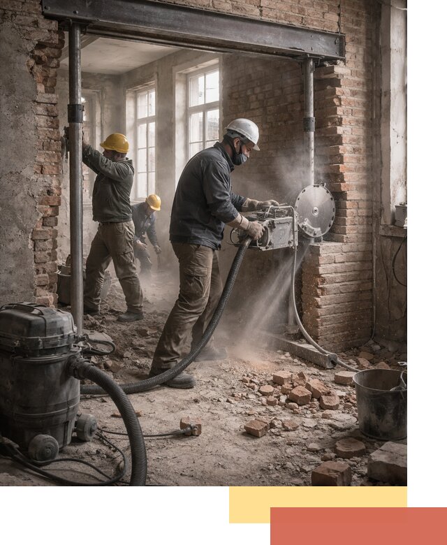 Прорезка проема в стене под дверной или оконный проем в Краснокаменске