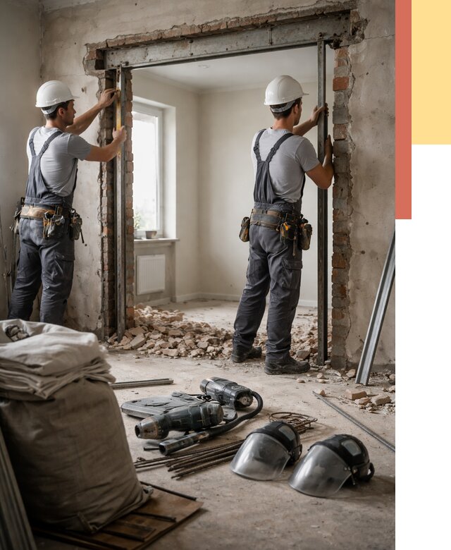 Расширение дверного проема в Краснокаменске от 12776 руб. под ключ | ОТДЕЛОЧНИК-Ксн