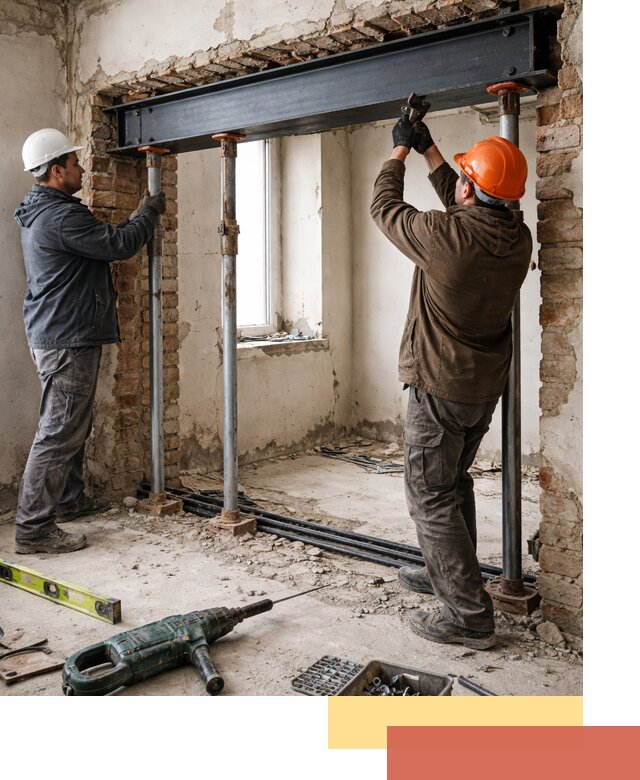 Усиление проема в стене в Краснокаменске для расширения и безопасности