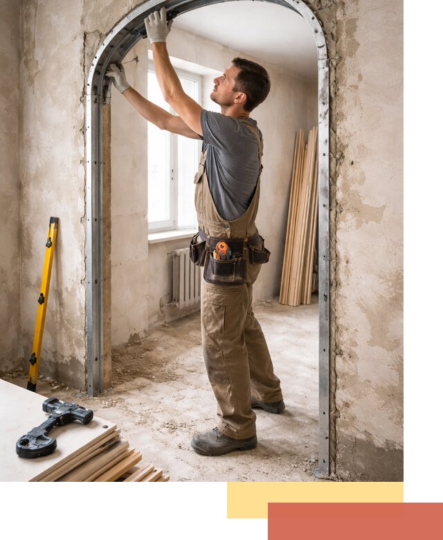 Устройство арочного проема в Краснокаменске под ключ