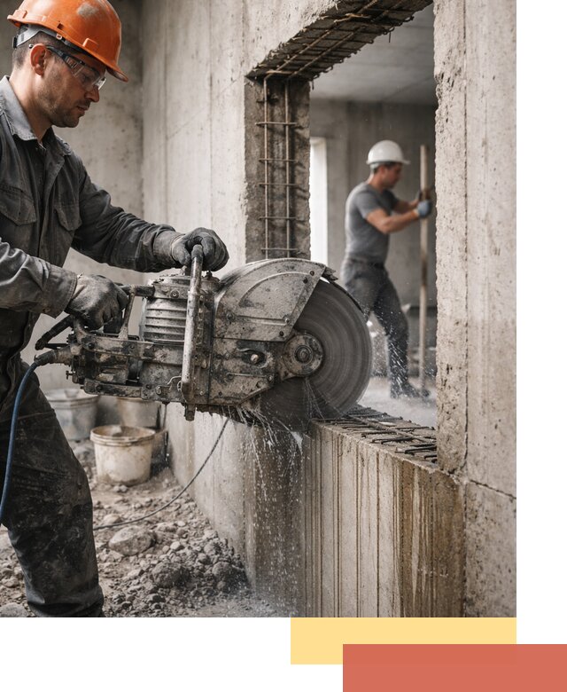 Алмазная резка проемов в Краснокаменске быстро и точно