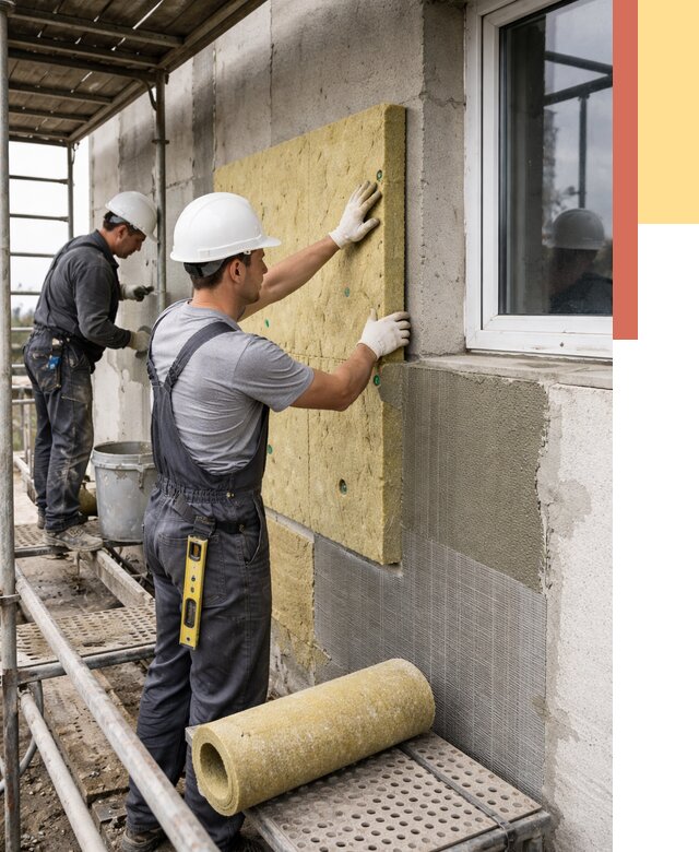 Утепление стен в Краснокаменске от 4395 руб. под ключ — быстро и недорого | ОТДЕЛОЧНИК-Ксн