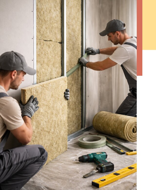 Шумоизоляция стен в Краснокаменске под ключ от 1891 руб. | ОТДЕЛОЧНИК-Ксн