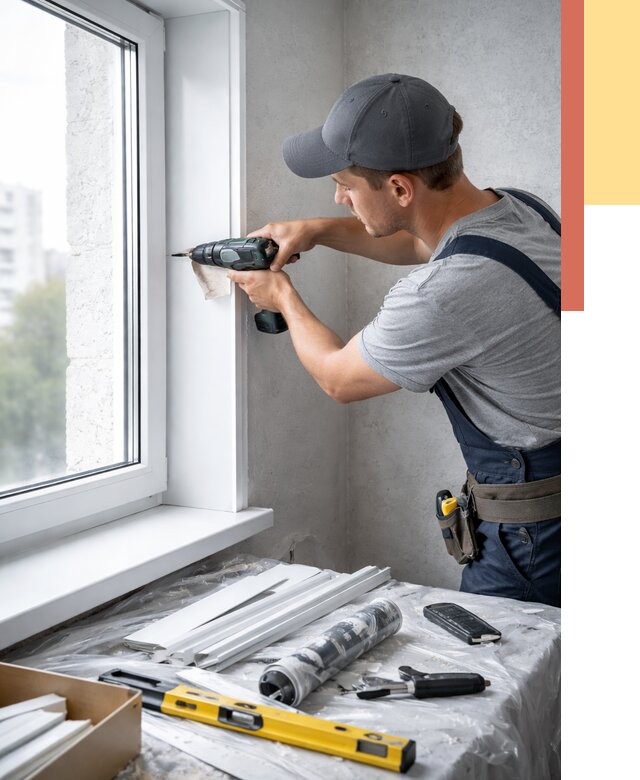 Установка пластиковых откосов в Краснокаменске от 2300 руб. | ОТДЕЛОЧНИК-Ксн монтаж, быстро и недорого