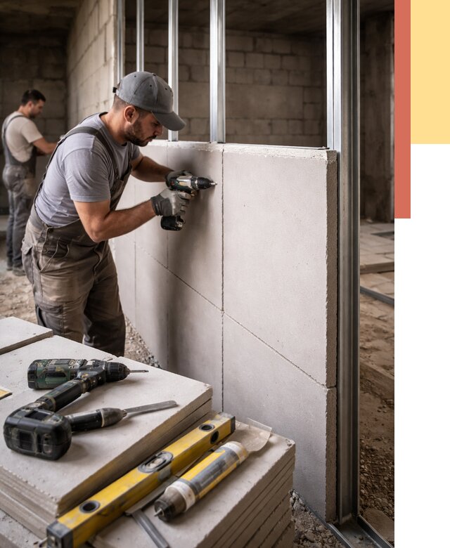 Кладка влагостойких перегородок ПГП в Краснокаменске от 1227 руб. под ключ | ОТДЕЛОЧНИК-Ксн