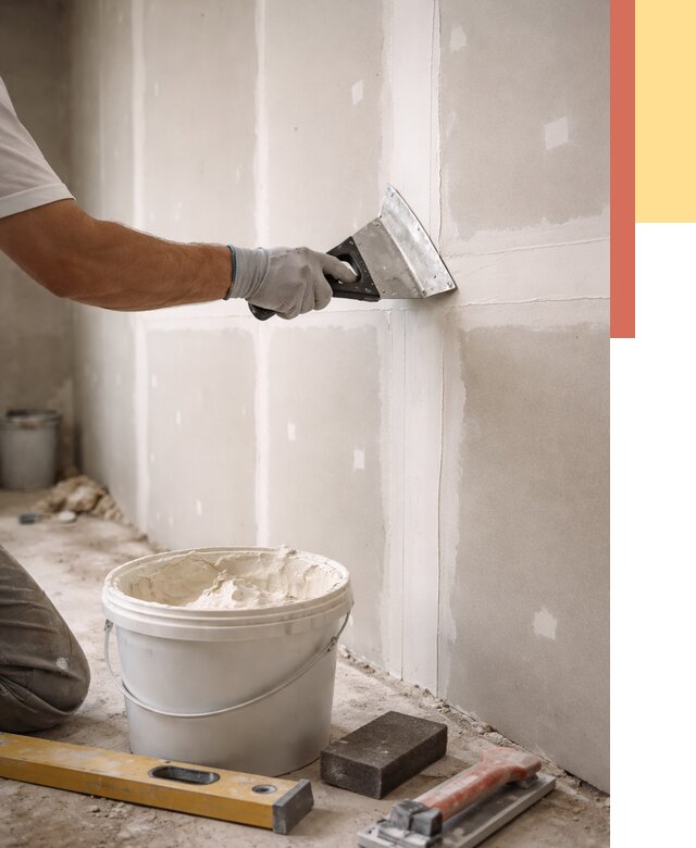 Шпаклевка перегородок из гипсокартона в Краснокаменске от 2555 руб. — услуги ОТДЕЛОЧНИК-Ксн