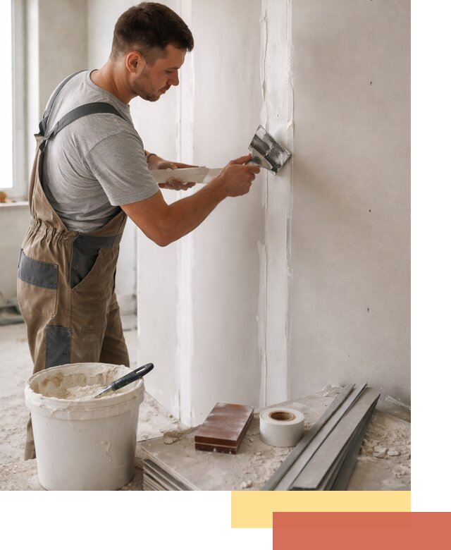 Шпаклевка перегородок из гипсокартона в Краснокаменске качественно и быстро