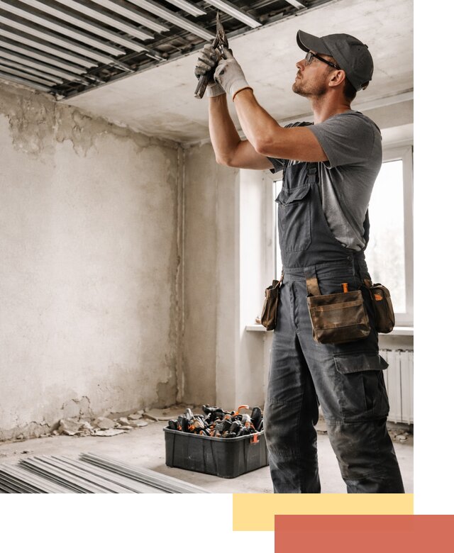 Демонтаж реечного потолка в Краснокаменске быстро и аккуратно