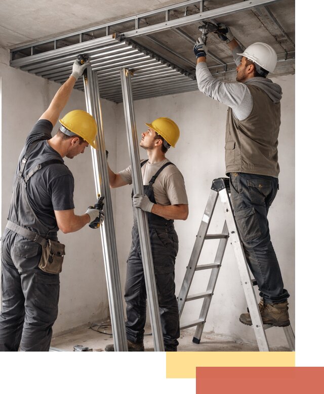 Монтаж реечного потолка под ключ в Краснокаменске