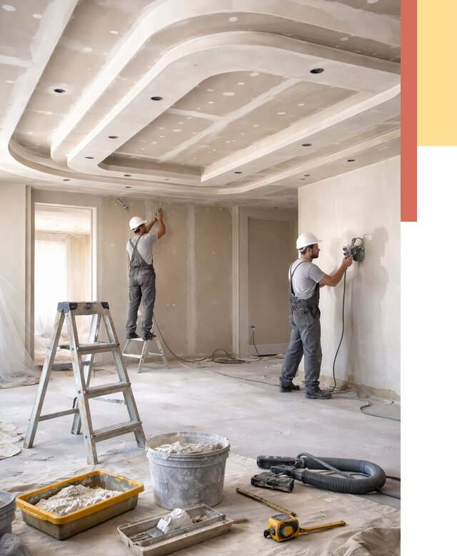 Многоуровневый потолок из гипсокартона в Краснокаменске от 767 руб. под ключ | ОТДЕЛОЧНИК-Ксн