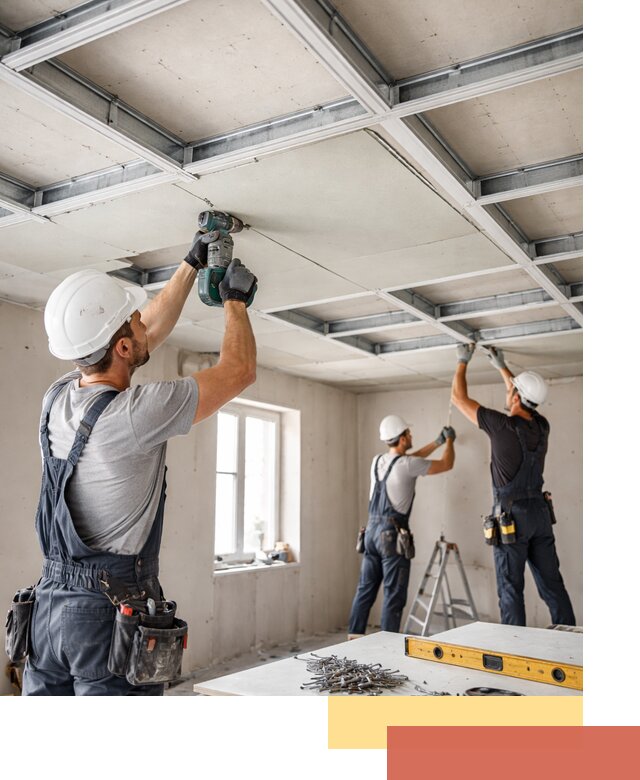 Кессонный потолок из гипсокартона под ключ в Краснокаменске