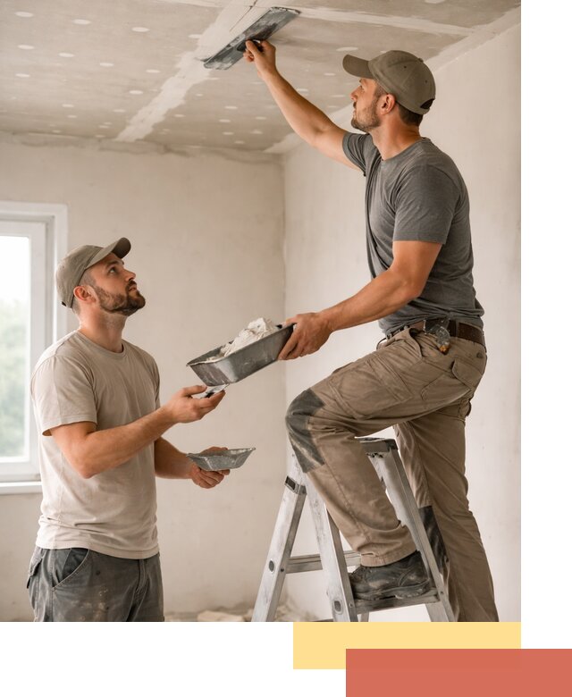 Шпаклевка потолка из гипсокартона в Краснокаменске качественно и быстро