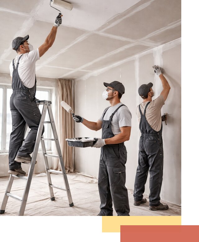 Покраска потолка из гипсокартона в Краснокаменске качественно и недорого