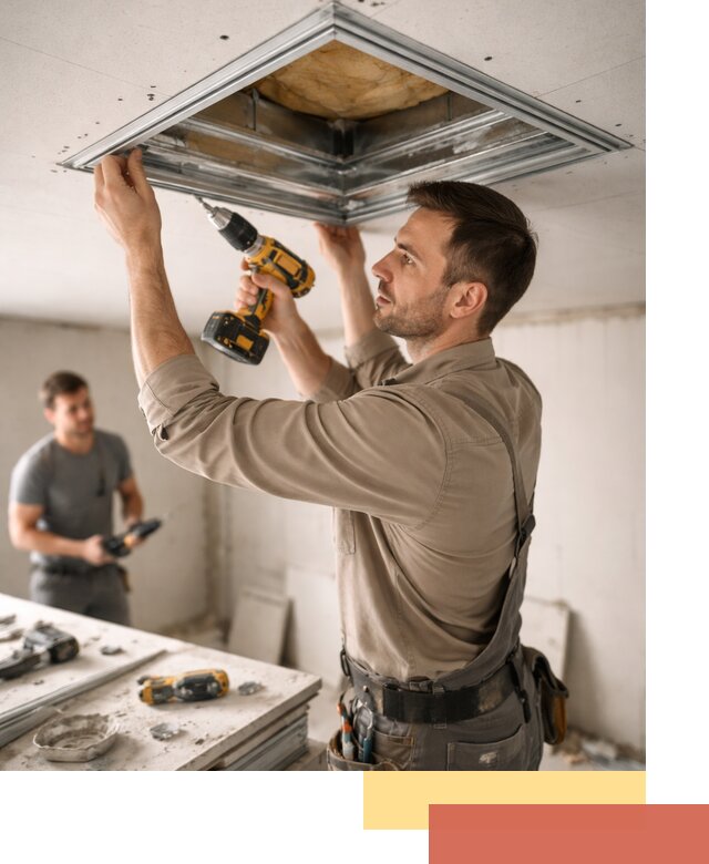 Монтаж люка в потолок из ГКЛ в Краснокаменске