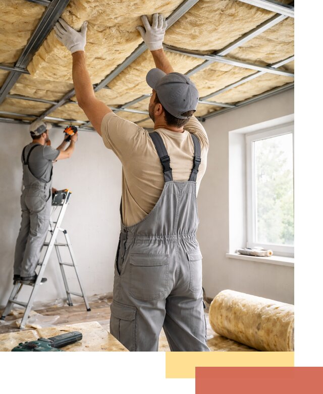 Утепление потолка под ключ в Краснокаменске качественно и быстро