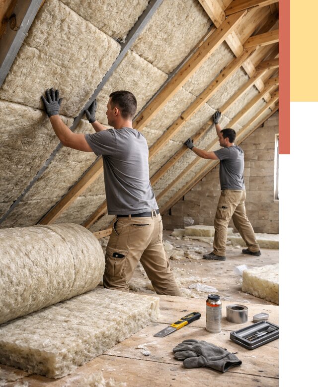 Утепление потолка минватой в Краснокаменске от 1482 руб. — быстро и недорого | ОТДЕЛОЧНИК-Ксн