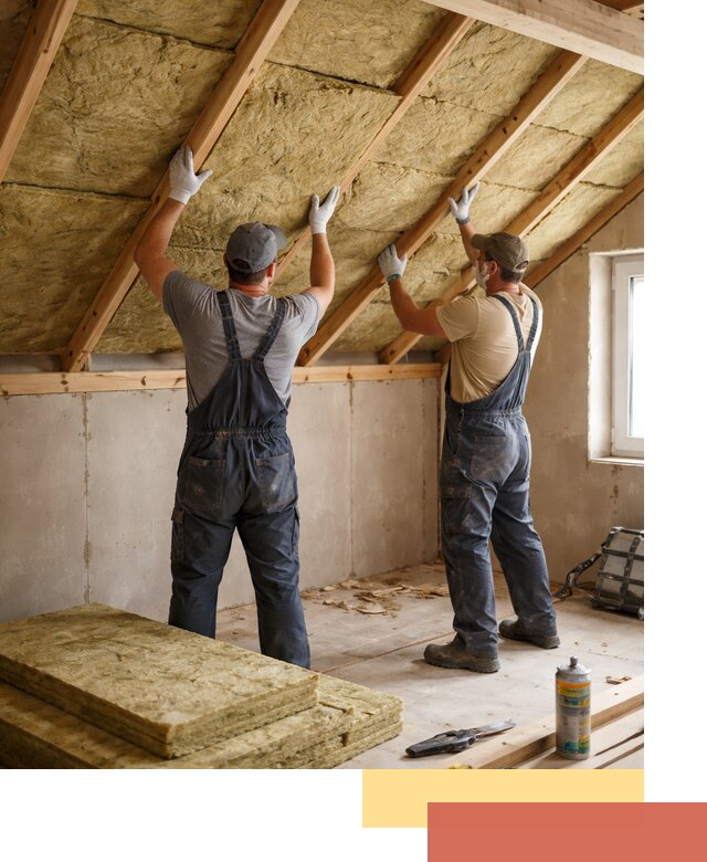 Утепление потолка минеральной ватой в Краснокаменске