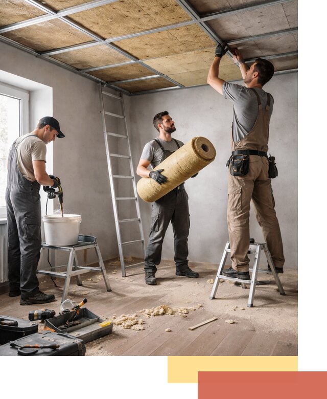 Шумоизоляция потолка в Краснокаменске: профессиональный монтаж и отделка